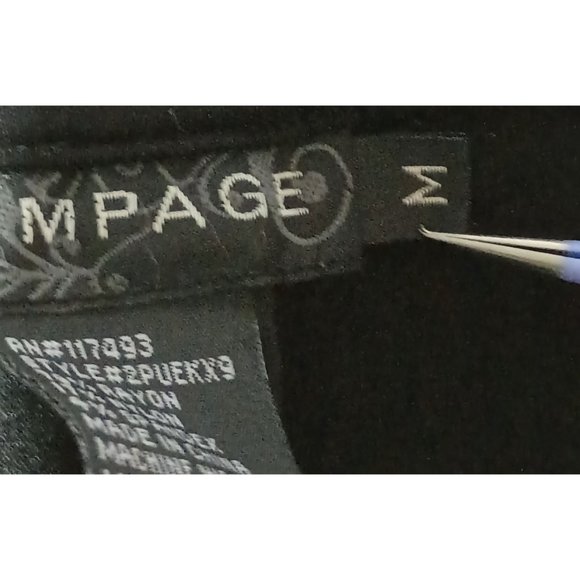 Rampage Black Bolero Shacket Women's Size M Cropped Jacket Ruched Short Cap Slee - Picture 11 of 11